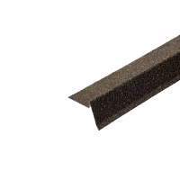 Планка торцевая ТехноНиколь с гранулятом 75*25*65*5*1250мм, коричнево-зеленый