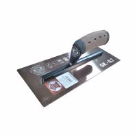 Гладилка для гипса нерж. 305мм, кожа /1277305-MHWL/ Olejnik