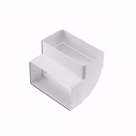 Колено вертикальное 90º для плоских каналов 55х110мм (511КВП)