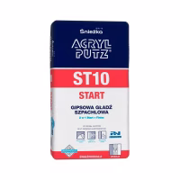 Шпатлевка Sniezka ACRYL-PUTZ ST10 гипсовая старт/финиш. Белая, 20кг. РП