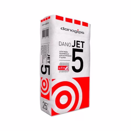 Шпатлевка Danogips DANO JET5 полимерная выравнивающая. Белая, 25кг. РБ