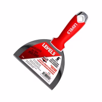 Шпатель малярный 152,4мм (6'') нерж. сталь с прорезиненной рукояткой. LEVEL5. Польша /5-142/