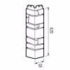 Угол наружный ТехноНиколь, Камень, лацио
