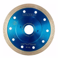 Диск (Круг) алмазный 125*22мм. По керамике сплошной ультратонкий TURBO HILBERG (HM402) Китай