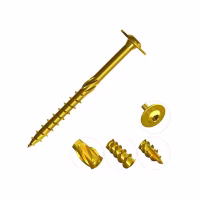 Саморез WTZ  6,0 х 100мм (50 шт) конструкционный по дереву тарельчатый. MFIX. Китай