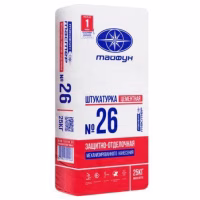 ТАЙФУН МАСТЕР № 26 Штукатурка цементная серая машинного нанесения 25кг. РБ