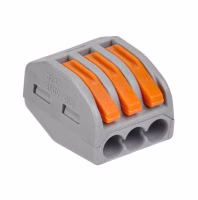 Клемма строительно-монтажная многораз.3 отверстия. Китай. 