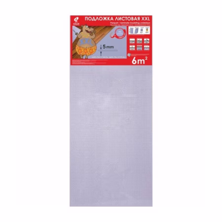 Подложка листовая Solid Толщина 5 мм. Упаковка 10листов=6 м². РБ.