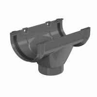 Воронка желоба ТехноНиколь Оптима (D120/80), серый