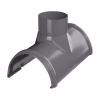 Воронка желоба ТехноНиколь ПВХ, серый