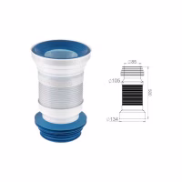 Гофра для унитаза, армированная 500 мм, AV Engineering (AVE129500)