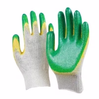 Перчатки трикотажные х/б с 2-латексным обливом 13 класс РФ