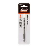 Сверло по дереву  5х52х106 шестигр. GEPARD, арт.GP0422-05 (Китай)