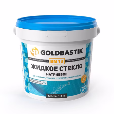 Жидкое стекло натриевое GOLDBASTIK BN 13 1,3 кг
