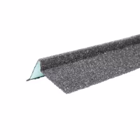 Планка торцевая левая ТехноНиколь с гранулятом 75*25*65*5*1250мм, серый