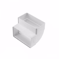 Колено вертикальное 90º для плоских каналов 60х204мм (620КВП)