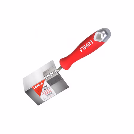 Кельма для наружных углов Level5 с мягкой рукояткой нерж.ст. 4'' X 3,5'' /5-320/