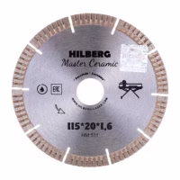 Диск (Круг) алмазный 115*20мм. Отрезной Hilberg Master Ceramic. Китай НМ511