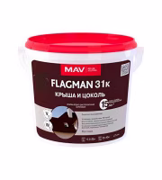 Краска МАВ ВД-АК 1031K FLAGMAN для крыш и цоколей вишнёвая 11л/14кг. РБ