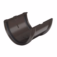 Соединитель желоба ТехноНиколь ПВХ, темно-коричневый