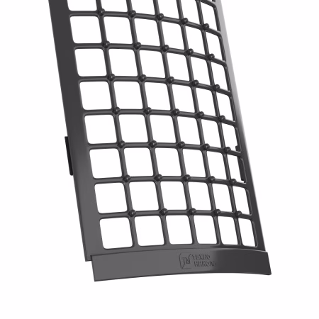 Решетка желоба защитная ТехноНиколь ПВХ, черный, 0.6м.п.