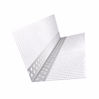 Угол ПВХ с сеткой 23(100)х23(150)мм. 2,5м перфорированный. ПрофиГипсБел. РБ