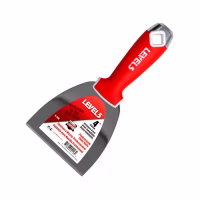 Шпатель малярный 101,6мм (4'') нерж. сталь с прорезиненной рукояткой. LEVEL5. Польша /5-140/