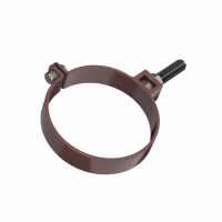 Хомут трубы универсальный ТехноНиколь ПВХ L=140мм, коричневый