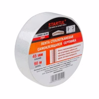 Лента стеклотканевая (серпянка) 45ммх90м самокл. STARTUL PROFI Китай (ST9051-45-90)
