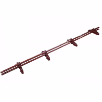 Cнегозадержатель трубчатый ТехноНиколь 25*45 оцинкованный, красный (RAL 3009), 3м.