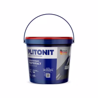 Гидроизоляционная мастика Plitonit ГидроЭласт. Вес 4 кг. РФ