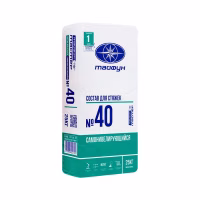 Самонивелир Тайфун Мастер № 40 М250 (слой 5-60 мм), цементный,25кг, РБ