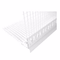 Профиль-капельник ПВХ с сеткой 2,5м. закрытый Profigips. Польша.