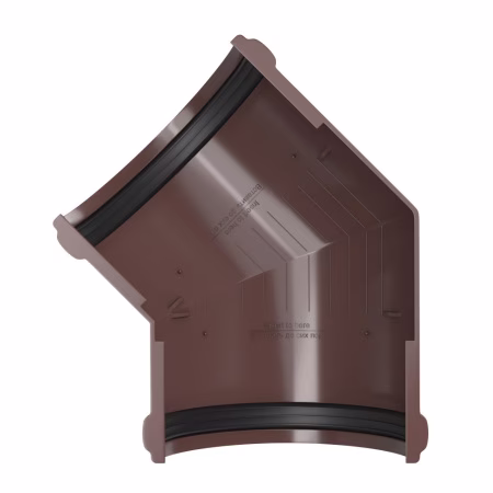 Угол желоба 135° ТехноНиколь ПВХ, коричневый
