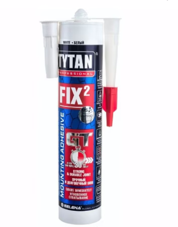 Клей монтажный Tytan Fix2 GT белый 290 мл, Польша