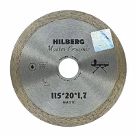 Диск (Круг) алмазный 115*20мм. По керамике сплошной  HILBERG Master Ceramic.Китай (HM510)
