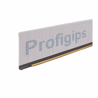 Профиль оконный примыкающий 6мм. L=2,4м.п. Profigips с сеткой графитовый РП