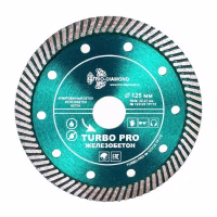 Диск (Круг) алмазный 125*22,23мм. Trio-Diamond Turbo Железобетон. Китай. (TP172)