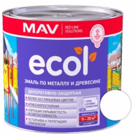 Эмаль ПФ-115 ECOL 2,4л/2кг.белая глянцевая. РБ