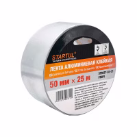 Лента алюминиевая клейкая 50ммх25м STARTUL PROFI Китай (ST9037-50-25)