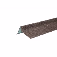 Планка торцевая правая ТехноНиколь с гранулятом 75*25*65*5*1250мм, медный