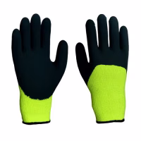 Перчатки из полиэстера черн.вспен.латек.покрыт.10кл.вязки,с внутр.ворс.начесом р-р 10.5Модель TR-301