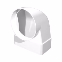 Колено-переходник с фитинг каналом 55х110/100мм (511СК10ФП)