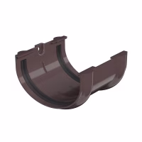 Соединитель желоба ТехноНиколь Оптима (D120/80), темно-коричневый