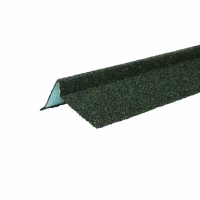 Планка торцевая левая ТехноНиколь с гранулятом 75*25*65*5*1250мм, зеленый