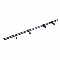 Cнегозадержатель трубчатый ТехноНиколь 25*45 оцинкованный, черный (RAL 9005), 3м.