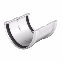 Соединитель желоба ТехноНиколь ПВХ, белый