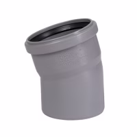 Отвод ПП 15° d110мм OSTENDORF для внутренней канализации