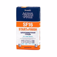 Шпатлевка Sniezka АКРИЛ-ПУТЦ SF16 гипсовая старт/финиш. Белая, 5 кг. РБ 