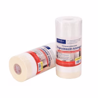 Плёнка укрывочная 2,1х20м. ADMIRAL рулон с клейкой лентой. Плотность 9 мкм. РФ